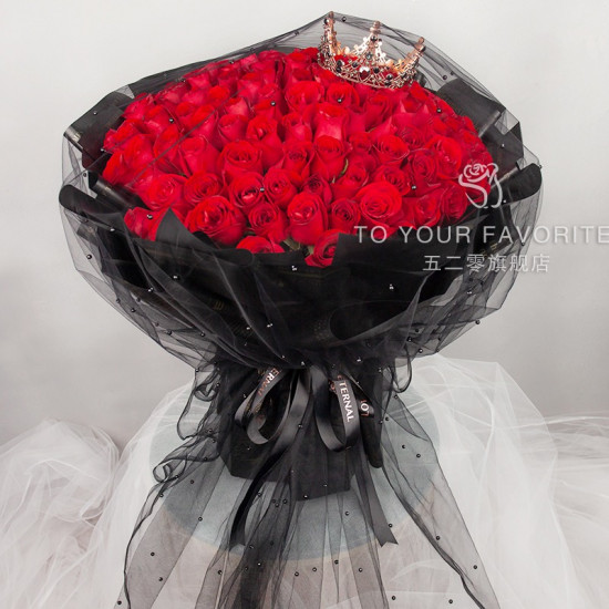 99 red roses