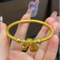 2025 999 gold fashion gold bead bracelet